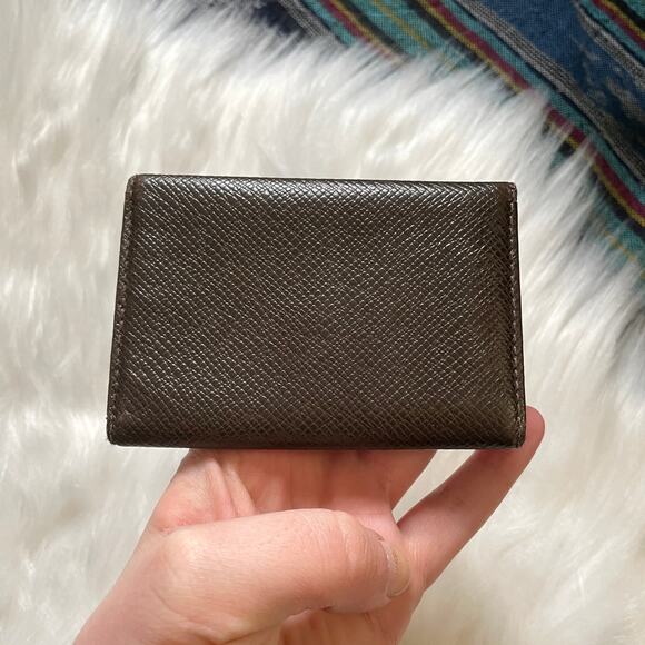 Louis Vuitton 6 Key Chain Holder Brown Taiga Leather Wallet SLG - Picture 4 of 12